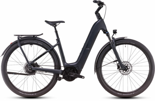 Cube Kathmandu Hybrid Comfort Pro 800 night and chrome 2025 28" 800 Wh Wave