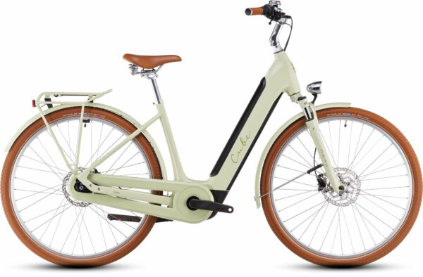 Cube ella Hybrid 500 matchagreen and green 2025 28" 500 Wh Wave