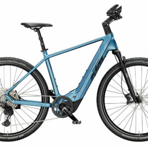 KTM MACINA CROSS CX 810 STEEL BLUE MATT (BLACK+SILVER) 28" 800 Wh Diamant