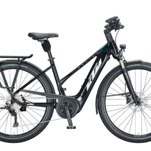KTM MACINA TOUR P610 Metallic Black ( White Blue ) 29" 625 Wh Trapez