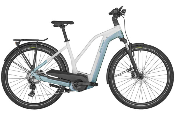Bergamont E-Horizon Edition LTD Lady shiny white/blue 28" 750 Wh Trapez