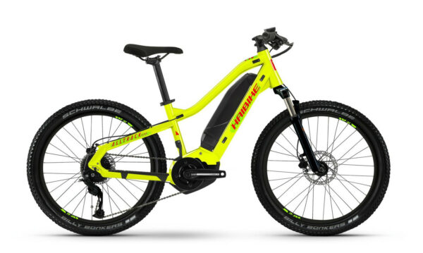 Haibike ALLTRACK Kids gloss lime/crystal red 24" 400 Wh Diamant