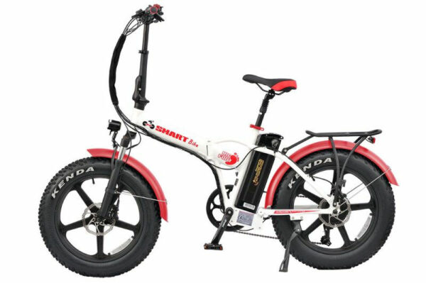 SMARTbike BigFoot 4.0 weiß-rot 20" 690 Wh Faltrahmen