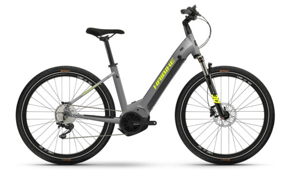 Haibike Trekking 6 Cross gloss grey/neon 27,5" 630 Wh Wave