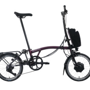 Brompton C-Line Electric - 12 Speed - Typ H - 16 Zoll 300Wh 12K Faltrad - Amethyst Lacquer