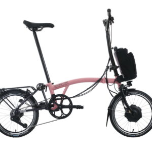 Brompton C-Line Electric - 12 Speed - Typ H - 16 Zoll 300Wh 12K Faltrad - Flamingo Pink