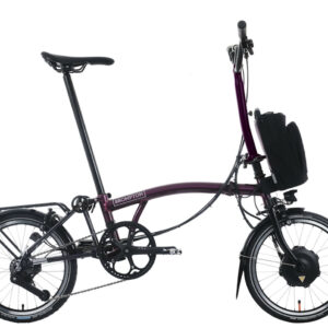 Brompton P-Line Electric Explore 12-speed - Typ H - 16 Zoll 300Wh 12K Faltrad - Amethyst Lacquer