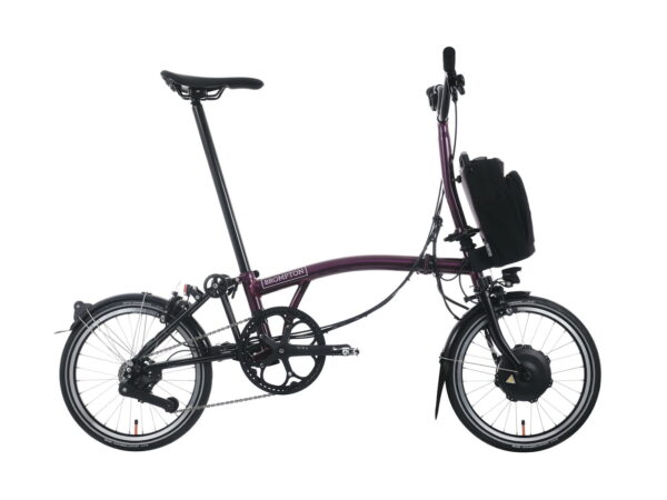 Brompton P-Line Electric Urban 4-speed - Typ M - 16 Zoll 300Wh 4K Faltrad - Amethyst Lacquer
