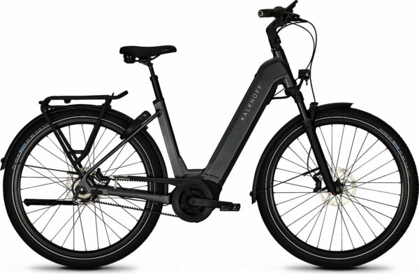 Kalkhoff IMAGE 5.B ADVANCE+ (625 Wh), 5 Gang Nabenschaltung, Damenfahrrad, Wave, Modell 2024, 29 Zoll 43 cm diamondblack matt