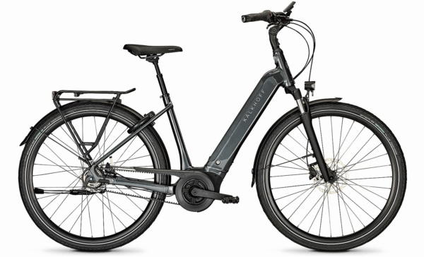 Kalkhoff IMAGE 3.B EXCITE FL (625 Wh), 5 Gang Nabenschaltung, Damenfahrrad, Wave, Modell 2024, 28 Zoll 53 cm diamondblack glossy
