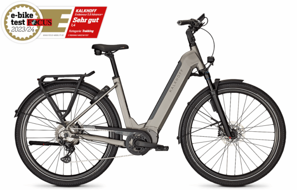 Kalkhoff ENDEAVOUR 5.B ADVANCE+ ABS (625 Wh), 10 Gang Kettenschaltung, Damenfahrrad, Wave, Modell 2024, 29 Zoll 53 cm jetgrey matt