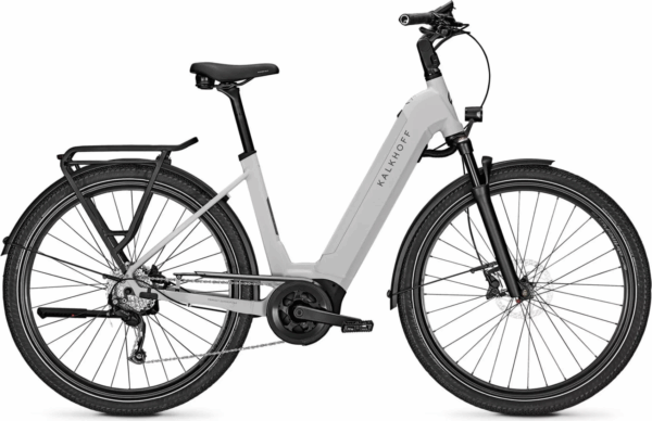 Kalkhoff ENDEAVOUR 5.B MOVE+ (625 Wh), 9 Gang Kettenschaltung, Damenfahrrad, Wave, Modell 2023, 29 Zoll 43 cm lightgrey matt