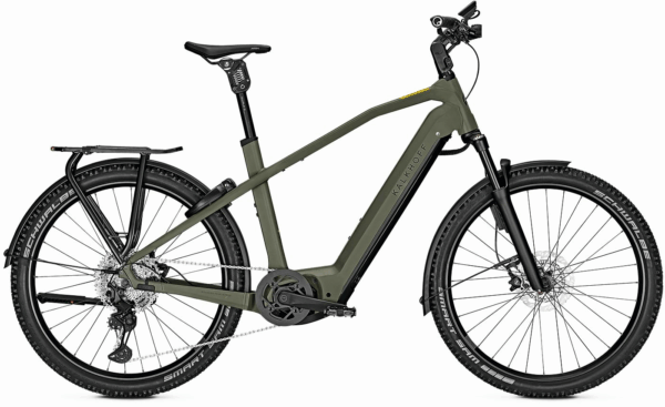 Kalkhoff ENTICE 7.B ADVANCE+ ABS (750 Wh), 11 Gang Kettenschaltung, Herrenfahrrad, Diamant, Modell 2023, 27,5 Zoll 43 cm urbangreen matt