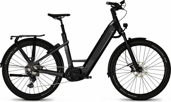 Kalkhoff ENTICE 7.B MOVE+ (750 Wh), 10 Gang Kettenschaltung, Damenfahrrad, Wave, Modell 2023, 27,5 Zoll 53 cm diamondblack glossy
