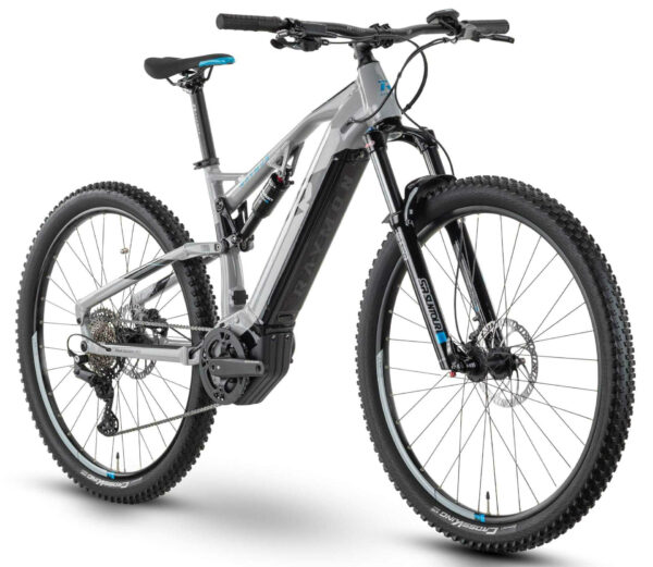 Raymon FullRay 130E 5.0 M350 grey/black/new blue 29" 500 Wh Diamant