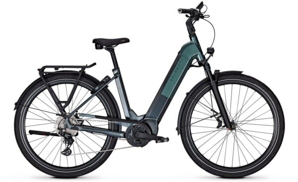 Kalkhoff ENDEAVOUR 5+ ADVANCE LTD (625 Wh), 10 Gang Kettenschaltung, Damenfahrrad, Wave, Modell 2025, 29 Zoll 58 cm diamondblack / techgreen glossy