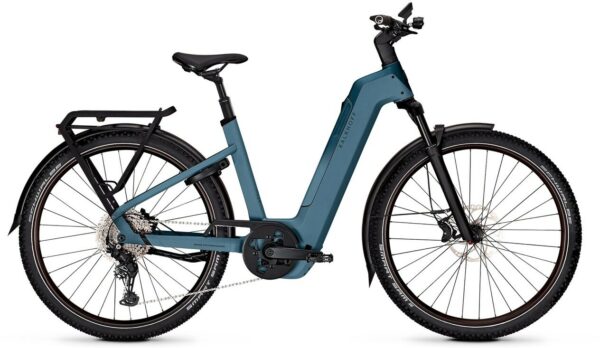 Kalkhoff ENTICE 5+ ADVANCE (800 Wh), 11 Gang Kettenschaltung, Unisexfahrrad, Wave, Modell 2025, 29 Zoll 48 cm duskblue / vintblue matt