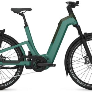 Kalkhoff ENTICE 7+ MOVE (600 Wh), 10 Gang Kettenschaltung, Unisexfahrrad, Wave, Modell 2025, 27,5 Zoll 55 cm mineralgreen / huntsmengreen matt