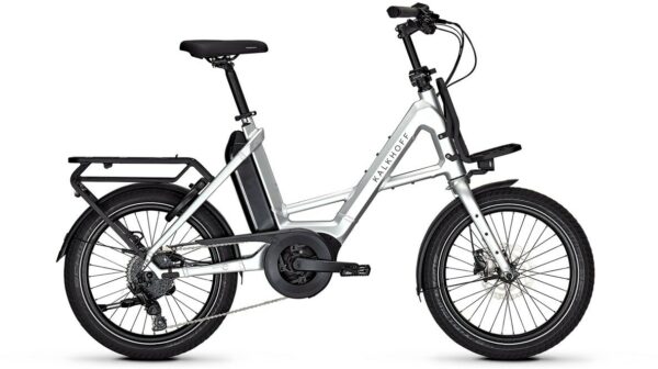 Kalkhoff ENDEAVOUR C+ MOVE (545 Wh), 9 Gang Kettenschaltung, Unisexfahrrad, Kompakt, Modell 2025, 20 Zoll 48 cm nepalsilver glossy