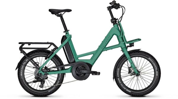 Kalkhoff ENTICE C EXCITE+ (545 Wh), 9 Gang Kettenschaltung, Unisexfahrrad, Kompakt, Modell 2025, 20 Zoll 48 cm mineralgreen matt