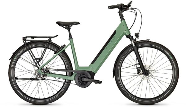 Kalkhoff IMAGE 3 EXCITE FL (500 Wh), 5 Gang Nabenschaltung, Unisexfahrrad, Wave, Modell 2025, 28 Zoll 43 cm mineralgreen matt