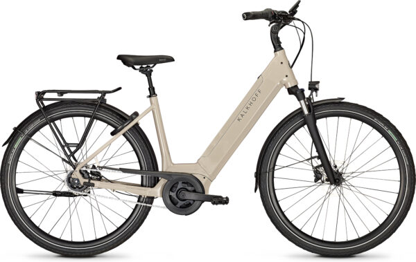 Kalkhoff IMAGE 3 ADVANCE FL (625 Wh), 5 Gang Nabenschaltung, Unisexfahrrad, Wave, Modell 2025, 28 Zoll 43 cm milkbrown glossy