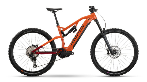 Raymon Trailray 170 Pro Tangerine / Red / Black 29" 800 Wh Diamant