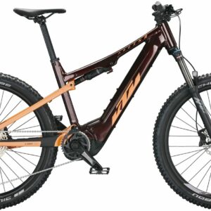 KTM MACINA LYCAN 772 GLORIOUS (750 Wh), 11 Gang Kettenschaltung, Damenfahrrad, Diamant, Modell 2022/2023, 27,5 Zoll 40 cm night red (rose gold)