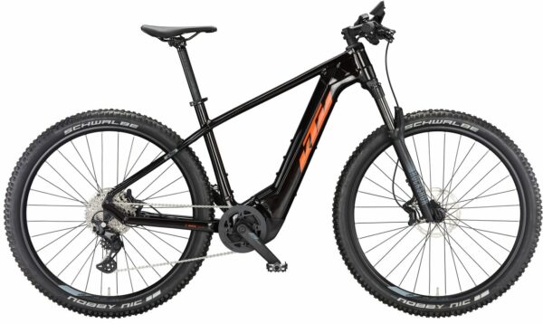 KTM MACINA TEAM 792 (750 Wh), 10 Gang Kettenschaltung, Herrenfahrrad, Diamant, Modell 2024, 29 Zoll 48 cm flaming black (orange)