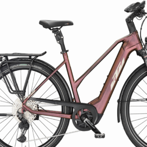 KTM MACINA STYLE 720 (750 Wh), 11 Gang Kettenschaltung, Damenfahrrad, Trapez, Modell 2024, 28 Zoll 56 cm sunset matt (champagne+black)