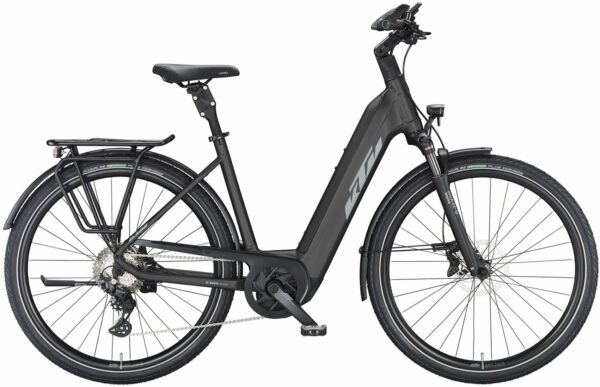 KTM MACINA STYLE 730 (750 Wh), 10 Gang Kettenschaltung, Damenfahrrad, Deep, Modell 2024, 28 Zoll 46 cm black matt (grey+orange)