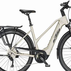 KTM MACINA STYLE 740 (750 Wh), 10 Gang Kettenschaltung, Damenfahrrad, Trapez, Modell 2024, 28 Zoll 56 cm champagne matt (black+orange)