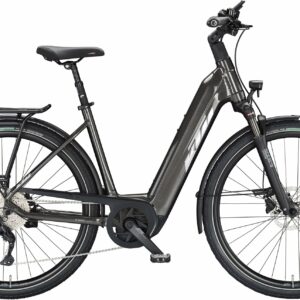 KTM MACINA STYLE 740 (750 Wh), 10 Gang Kettenschaltung, Damenfahrrad, Deep, Modell 2024, 28 Zoll 46 cm machine grey (silver+blue)