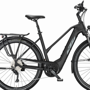 KTM MACINA TOUR CX 610 (625 Wh), 10 Gang Kettenschaltung, Damenfahrrad, Trapez, Modell 2024, 28 Zoll 51 cm black matt (grey+yellow)