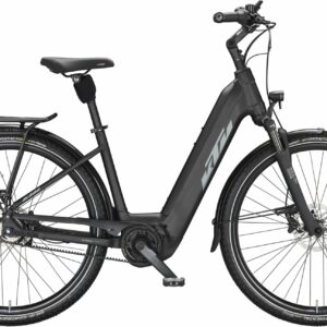 KTM MACINA CITY 610 belt (625 Wh), 5 Gang Nabenschaltung, Damenfahrrad, Deep, Modell 2024, 28 Zoll 56 cm black matt (grey+silver)