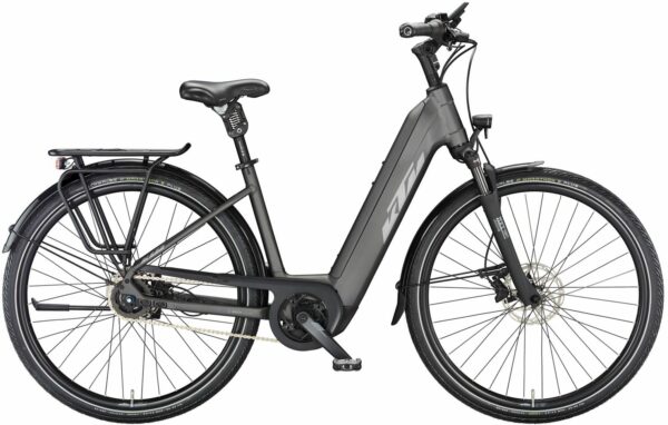 KTM MACINA CITY 610 XL (625 Wh), 5 Gang Kettenschaltung, Damenfahrrad, Deep, Modell 2024, 28 Zoll 60 cm machine grey matt (silver+orange)