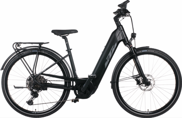 KTM POWER SPORT 11 PLUS (750 Wh), 11 Gang Kettenschaltung, Damenfahrrad, Deep, Modell 2024, 28 Zoll 56 cm black matt (grey+orange)
