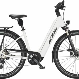 KTM CENTO 10 PLUS (750 Wh), 10 Gang Kettenschaltung, Damenfahrrad, Deep, Modell 2024, 28 Zoll 56 cm white matt (black+red)