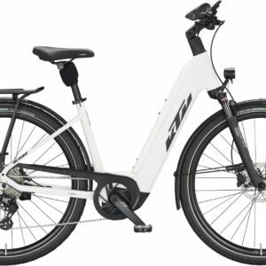 KTM CENTO 10 (625 Wh), 10 Gang Kettenschaltung, Damenfahrrad, Deep, Modell 2024, 28 Zoll 51 cm white matt (black+red)