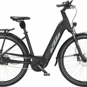 KTM CENTO 5 (500 Wh), 5 Gang Kettenschaltung, Damenfahrrad, Deep, Modell 2024, 28 Zoll 43 cm black matt (grey+green)
