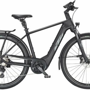 KTM MACINA STYLE 730 (750 Wh), 10 Gang Kettenschaltung, Herrenfahrrad, Diamant, Modell 2024, 28 Zoll 60 cm black matt (grey+orange)