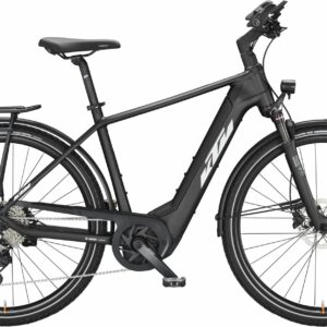 KTM POWER SPORT 10 (625 Wh), 10 Gang Kettenschaltung, Herrenfahrrad, Diamant, Modell 2024, 28 Zoll 51 cm black matt (white+orange)