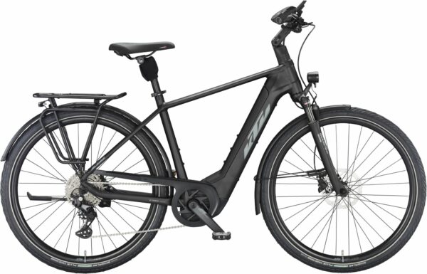 KTM CENTO 10 (625 Wh), 10 Gang Kettenschaltung, Herrenfahrrad, Diamant, Modell 2024, 28 Zoll 60 cm black matt (grey+green)