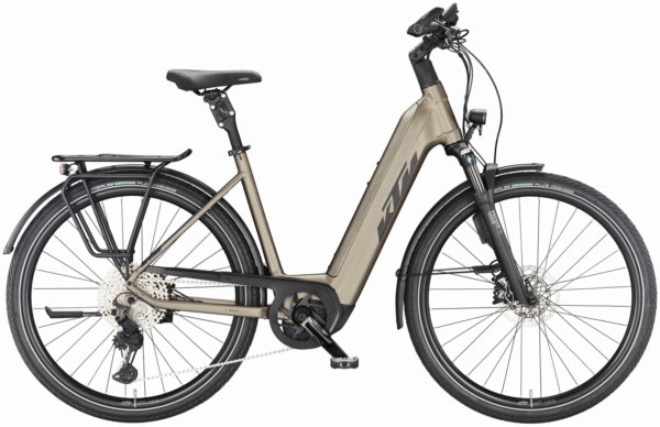 KTM MACINA STYLE 720 ABS (750 Wh), 11 Gang Kettenschaltung, Damenfahrrad, Deep, Modell 2024, 29 Zoll 51 cm oak matt (black+orange)