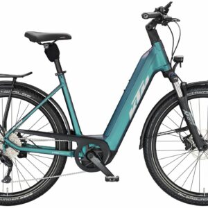 KTM MACINA GRAN 720 (750 Wh), 10 Gang Kettenschaltung, Damenfahrrad, Deep, Modell 2023, 29 Zoll 56 cm green purple flip matt (silver+black)