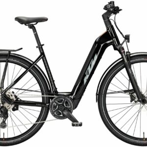 KTM MACINA SPORT SX 20 (400 Wh), 9 Gang Kettenschaltung, Erwachsenenfahrrad, Deep, Modell 2024, 28 Zoll 51 cm flaming black (grey+orange)
