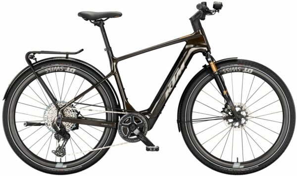KTM MACINA SPORT SX PRIME, 12 Gang Kettenschaltung, Herrenfahrrad, Diamant, Modell 2024, 28 Zoll 46 cm transparent gold (grey+gold)
