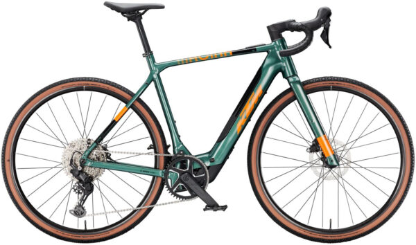 KTM MACINA GRAVELATOR SX 20, 10 Gang Kettenschaltung, Herrenfahrrad, Diamant, Modell 2025, 28 Zoll 55 cm oxygen green (fresh orange)