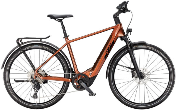 KTM MACINA CROSS CX 820 LFC, 10 Gang Kettenschaltung, Herrenfahrrad, Diamant, Modell 2025, 28 Zoll 56 cm terra (black+orange)