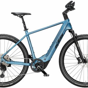 KTM MACINA CROSS CX 810, 11 Gang Kettenschaltung, Herrenfahrrad, Diamant, Modell 2025, 28 Zoll 46 cm steel blue matt (black+silver)